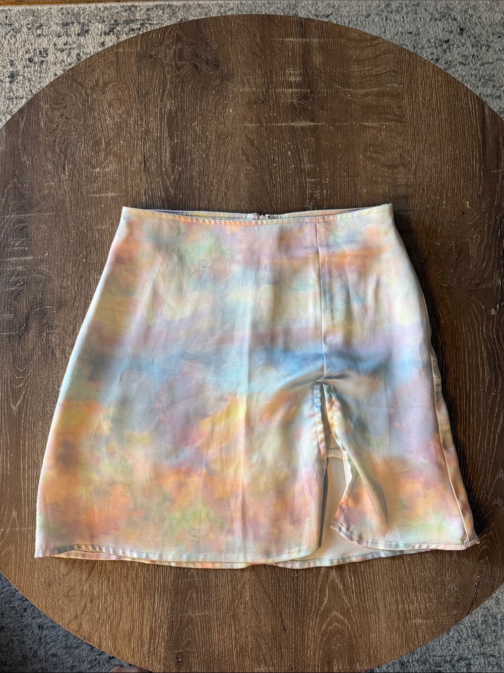 Skylar + Madison Pastel Tie-Dye Mini Skirt, Size Small